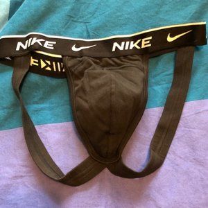 Nike Everyday Cotton Jockstrap - Small, black